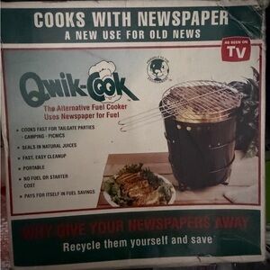 Quick Cook Alternative Fuel Cooker - Black